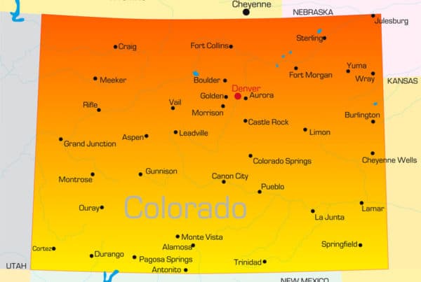 state of colorado on a map, becoming a cannabis patient in colorado