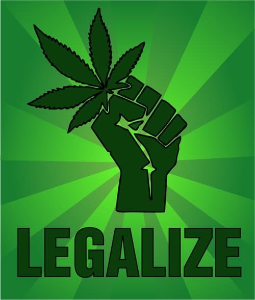 Medical Cannabis Election Outcome. Legalize sign.