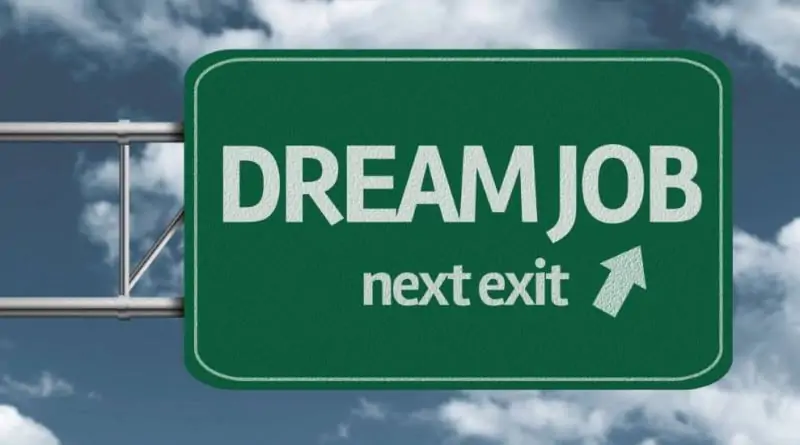 job next exit road sign, cannabis jobs in America 