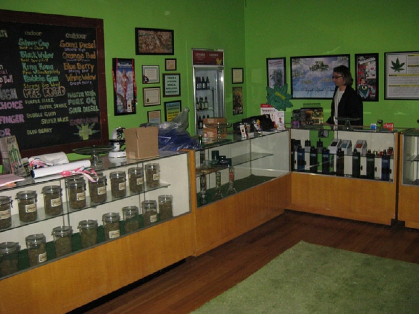 Marijuana Careers Are Gaining Popularity. Dispensary counter.