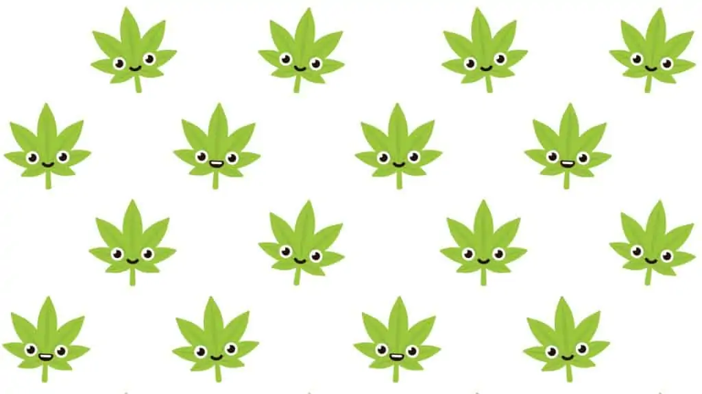 Cute cannabis pattern