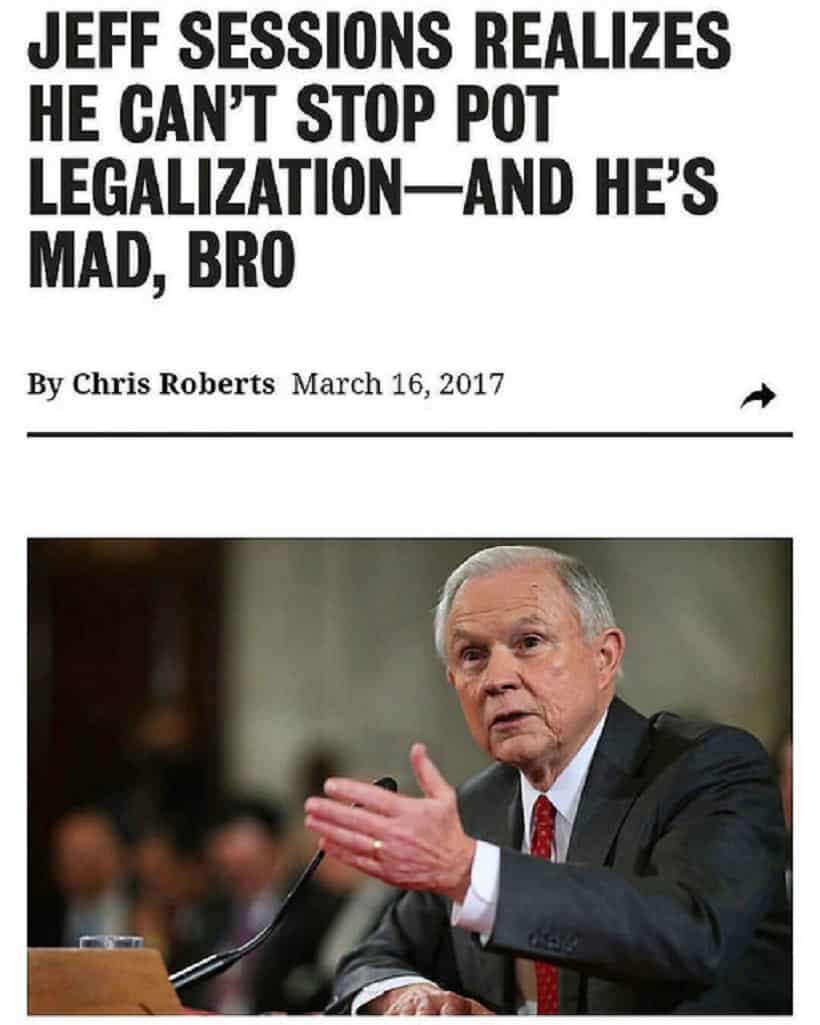Legal Cannabis Programs and Jeff Sessions View