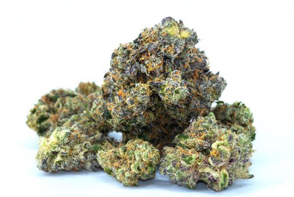 cannabis buds isolated on white, Cherry Garcia strain
