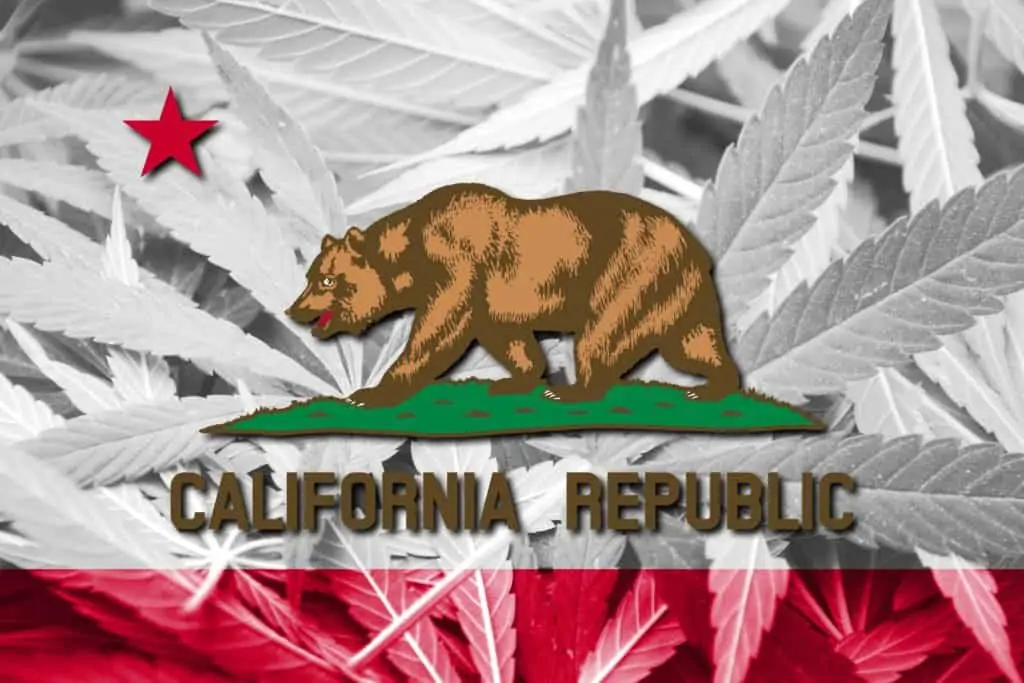 Comparing Canada and California Marijuana Legalization 1 Comparing Canada and California Cannabis Legalization. California Republic flag with marijuana leaves in background.