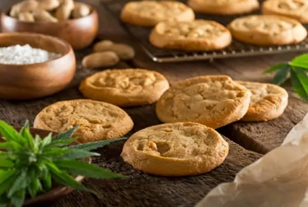 Our 5 Favorite Uses for Marijuana Butter. Cookies on wood table
