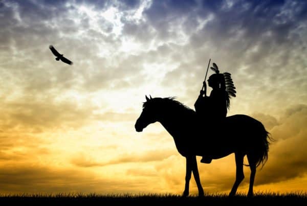 Native Americans Want a Piece of the Marijuana Market. Native American on a horse.