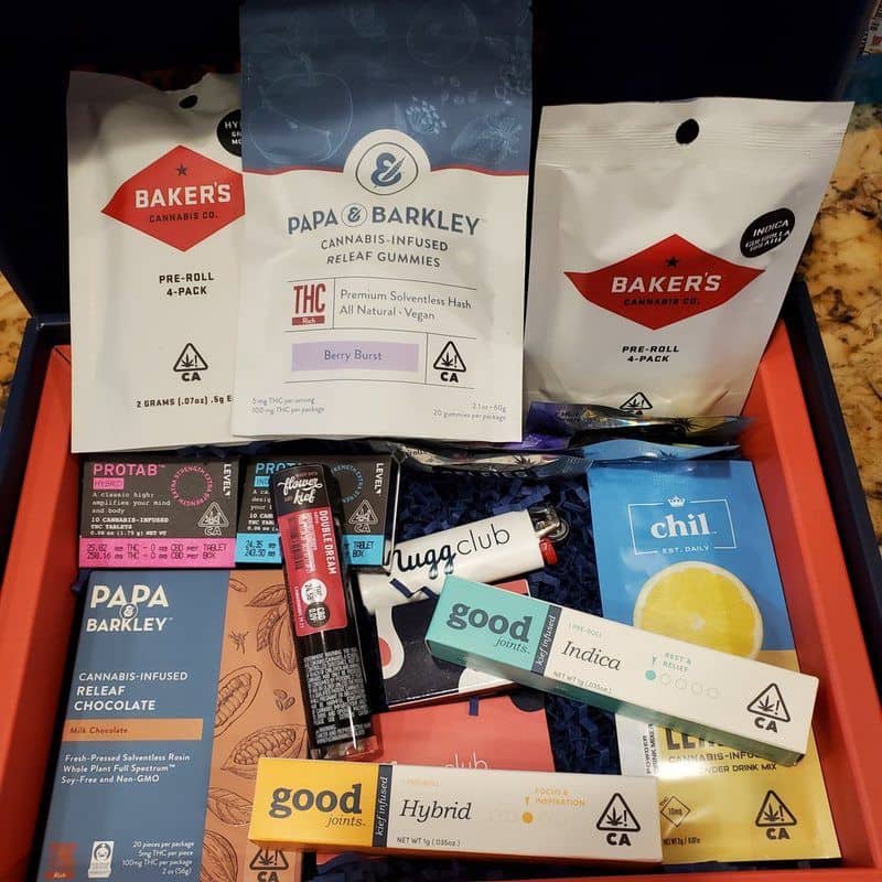 monthly weed box by Nugg Club what is inside