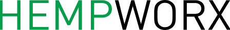HempWorx CBD Oil Logo in green and black.