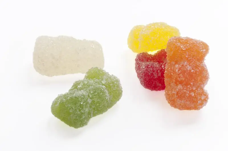 gummy bears isolated over white, how to make cbd edibles at home