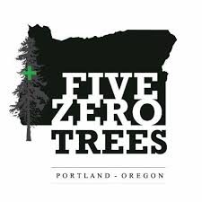 Oregon weed shop Five Zero Trees logo.