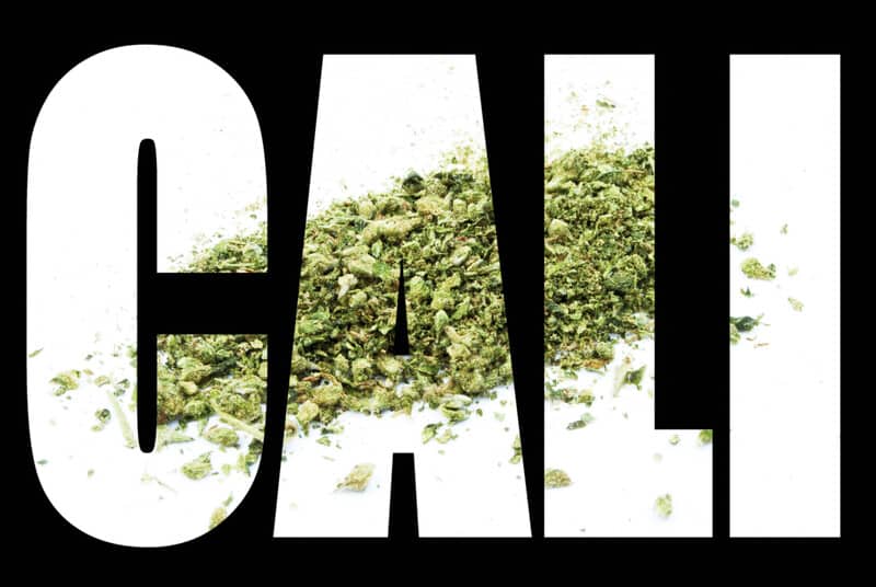 cali in white letters with cannabis on it, how many states have recreational weed in 2021