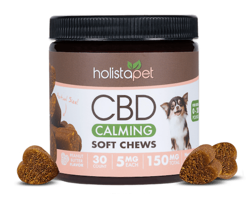 cbd package with dog treats, Holistapet reviews