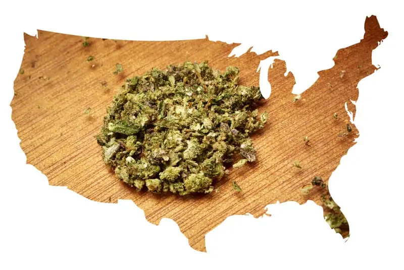 hemp on map of the US, delta-9 in hemp products