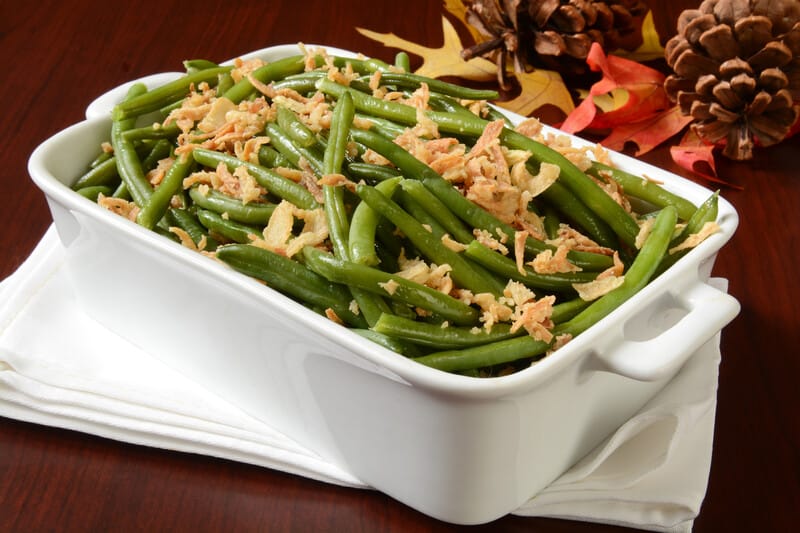 green beans in white casserole, thanksgiving cannabis recipes