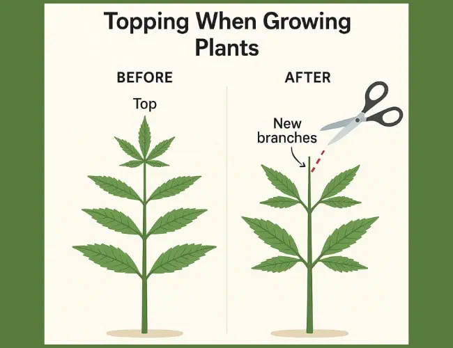 how to top a marijuana plant 