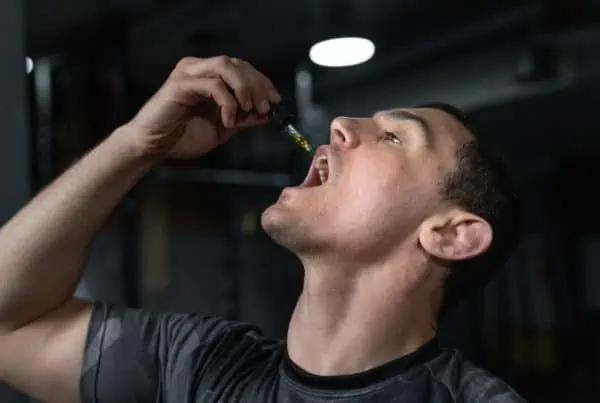 man with a dropper in his mouth, how to get rid of a weed hangover