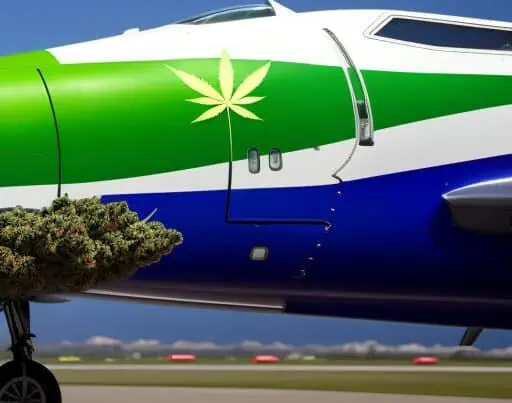 Jetlato Strain. A jet with cannabis on it.