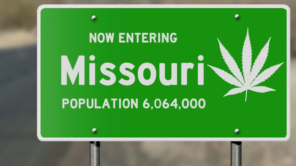 Missouri cannabis state sign 