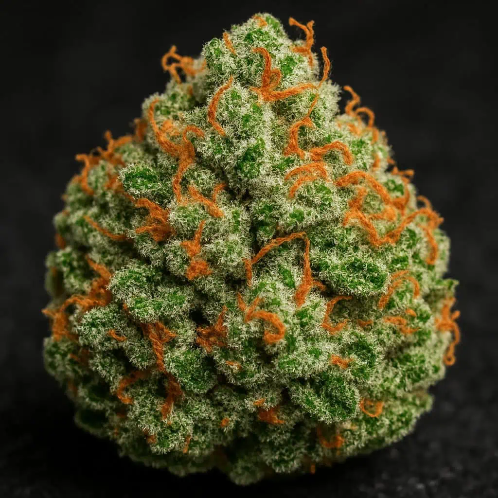 Bruce Banner #3 Strain Effects, Seeds & Info 2 Bruce Banner strain close up view of the flowering bud.