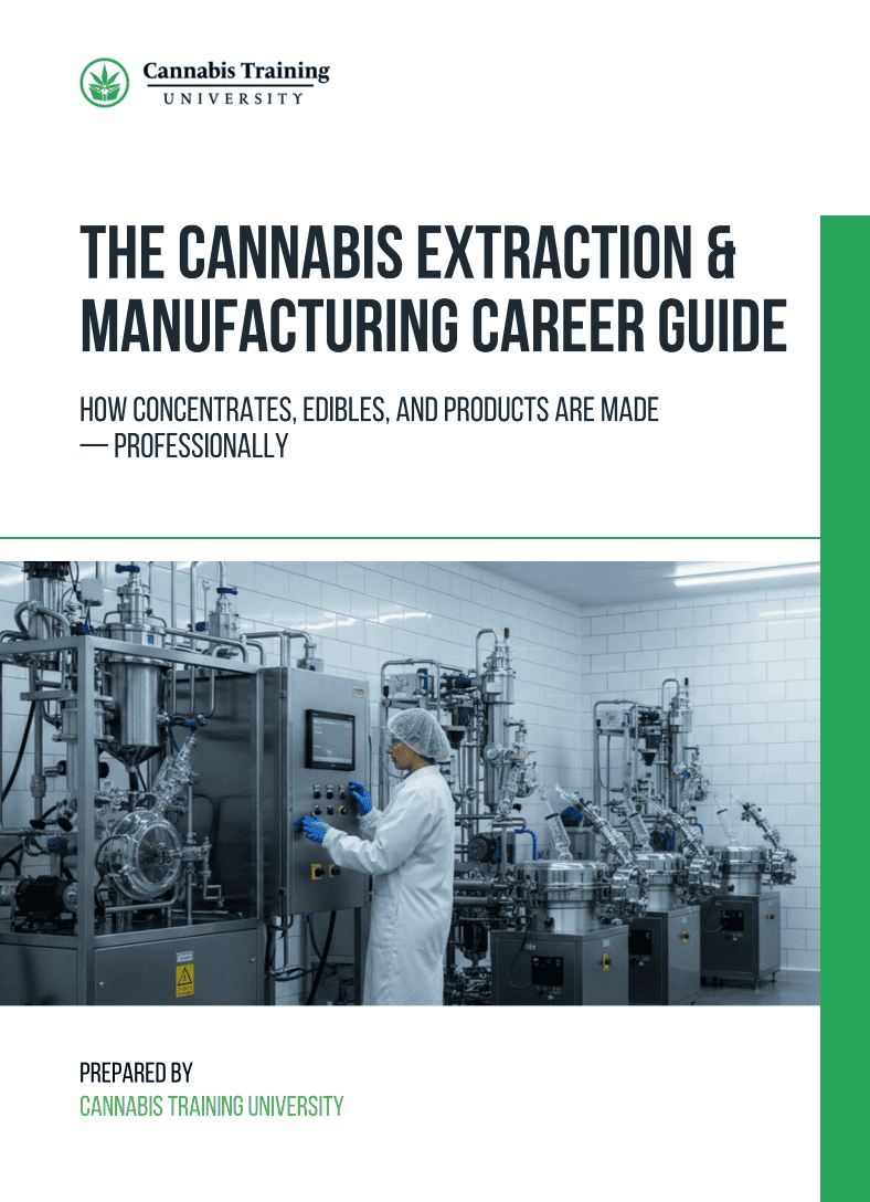 The cannabis extraction and manufacturing career guide book