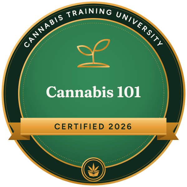 Cannabis 101 digital badge, Cannabis Training University
