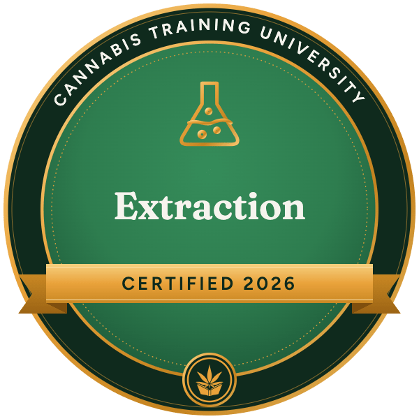 Extraction digital badge, Cannabis Training University